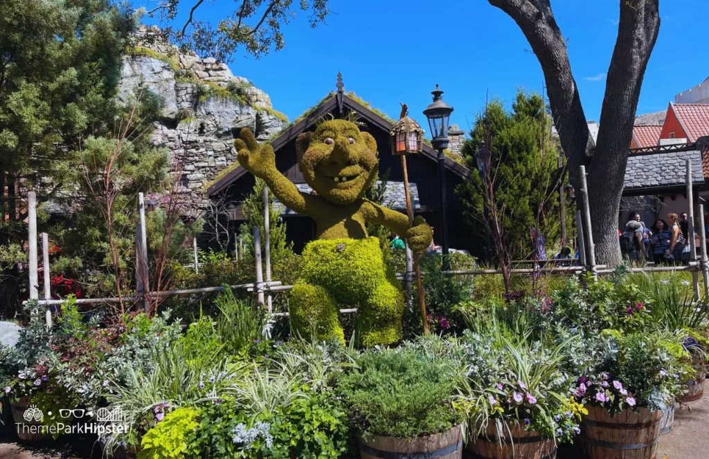 Epcot Flower and Garden Festival 2024 Norway Pavilion Troll Topiary