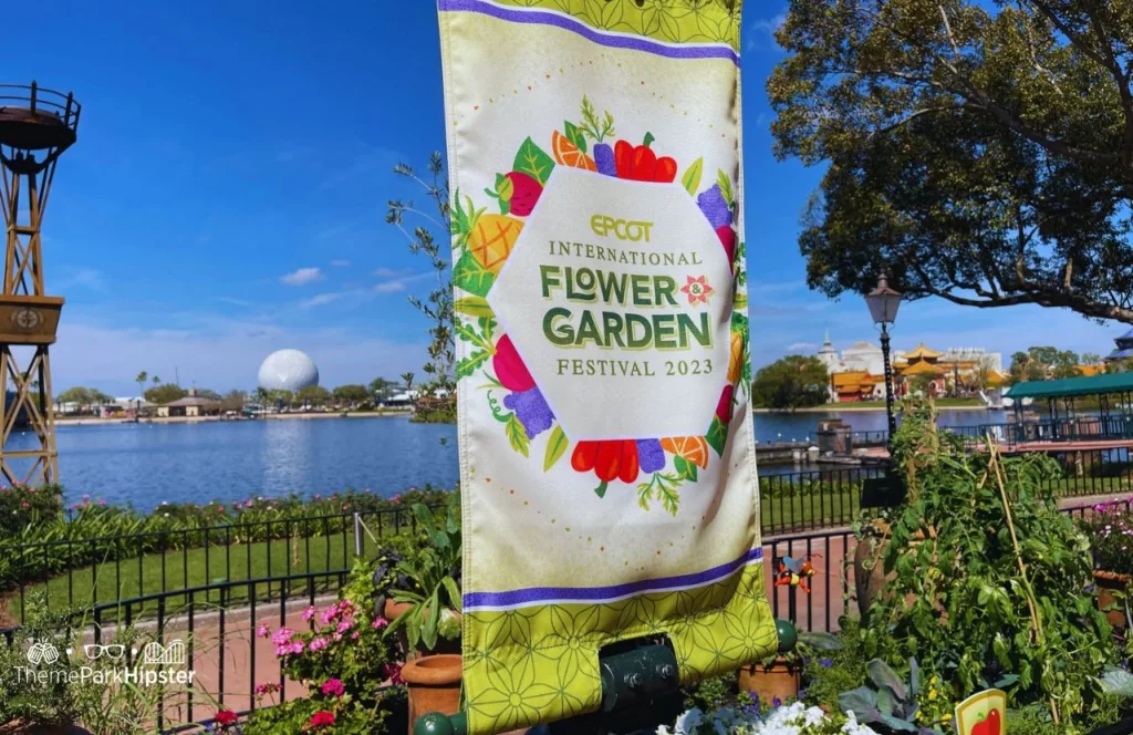 Epcot Flower and Garden Festival 2023 Welcome Sign. Keep reading to know what to pack and what to wear to Disney World in June for your packing list.