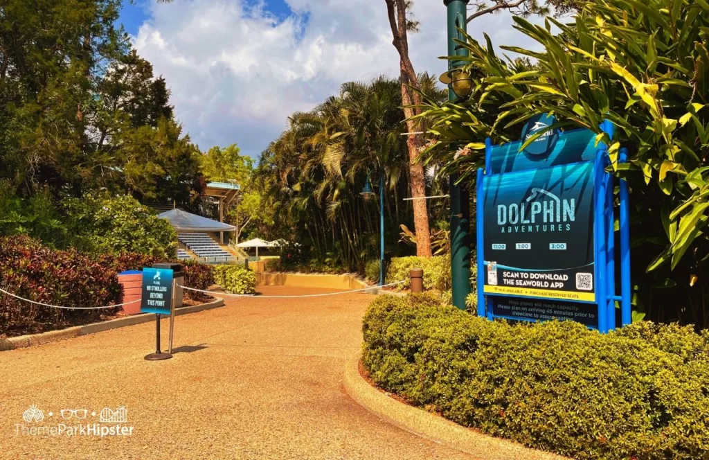 SeaWorld Orlando Resort Dolphin Adventures Entrance. Keep reading for the best things to do at SeaWorld.