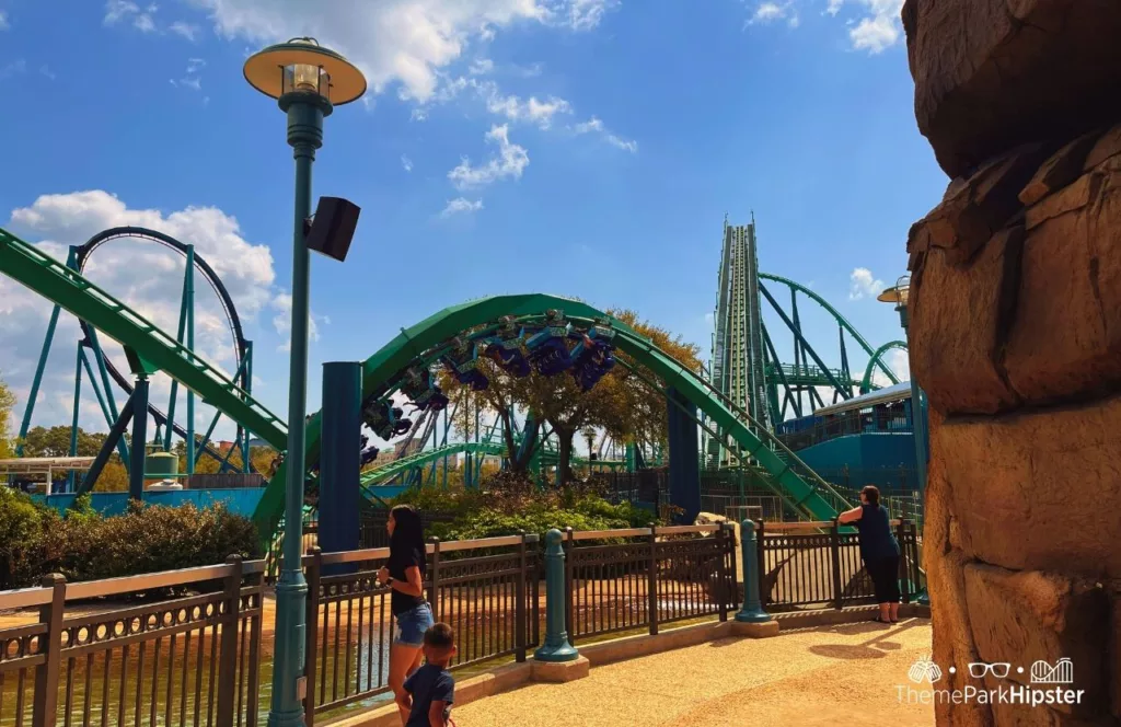 SeaWorld Orlando Resort Kraken Roller Coaster. Keep reading to get the full SeaWorld Orlando parking travel guide.