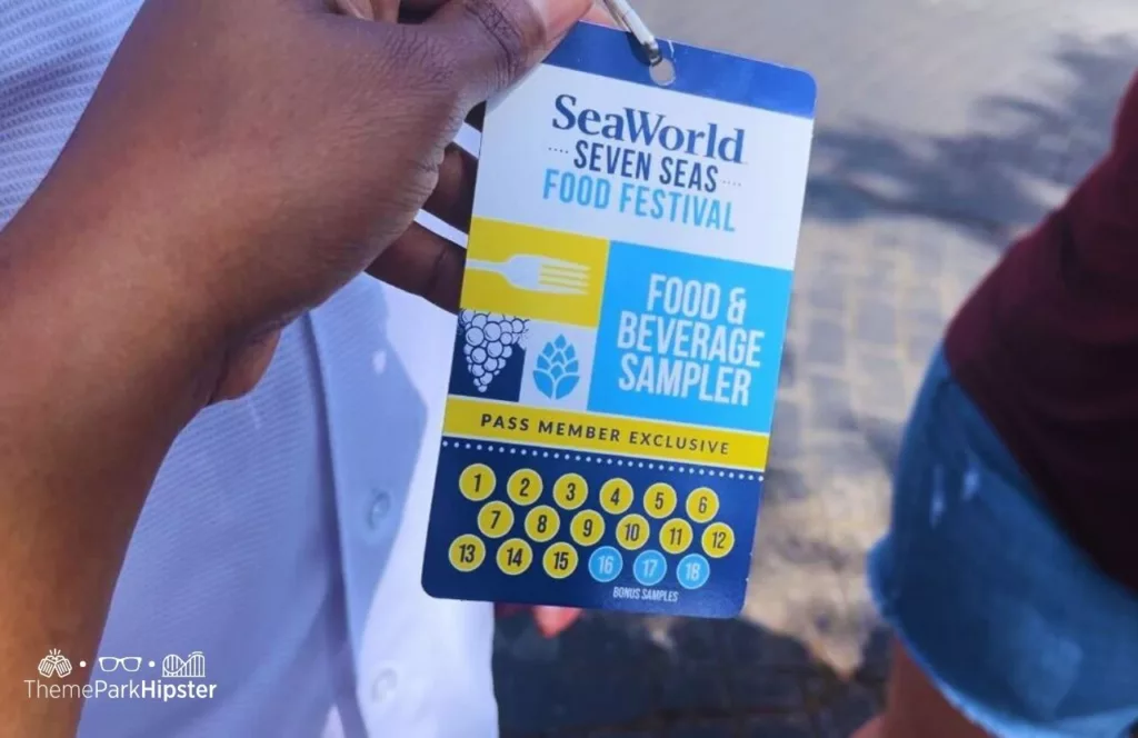 SeaWorld Orlando Resort Seven Seas Food Festival Food and Beverage Sampler Lanyard