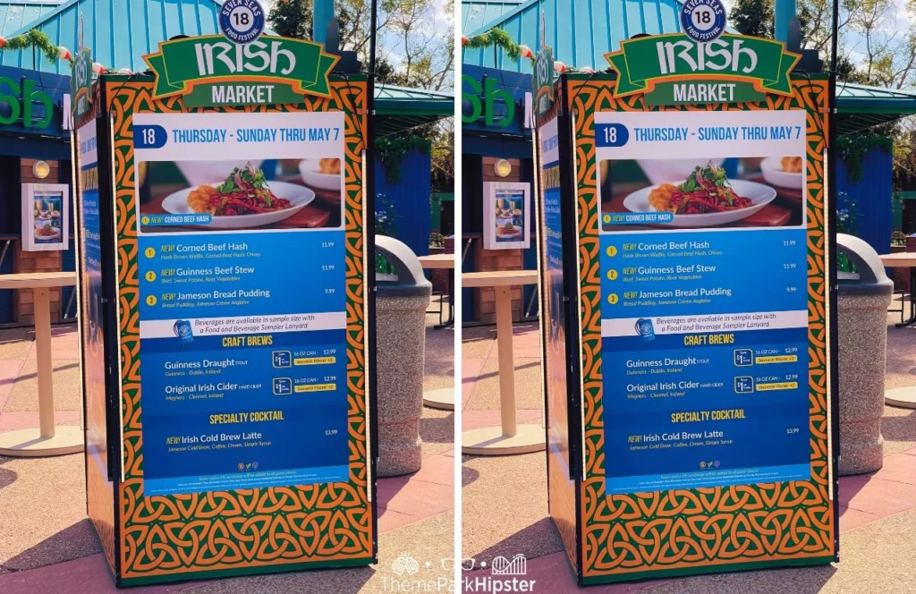 2024 SeaWorld Orlando Resort Seven Seas Food Festival Irish Market