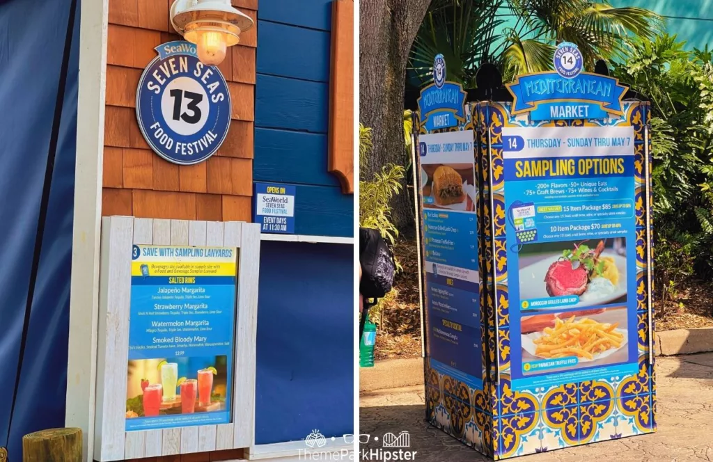 SeaWorld Orlando Resort Seven Seas Food Festival Margarita Stand next to the Mediterranean Market