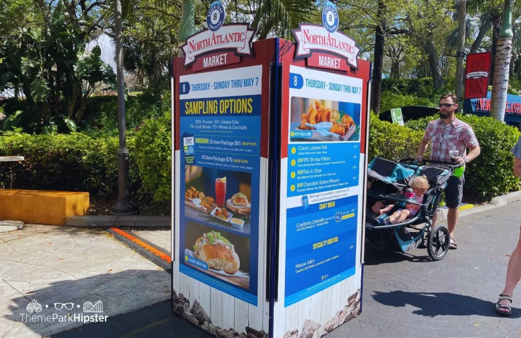 2024 SeaWorld Orlando Resort Seven Seas Food Festival North Atlantic Market Booth 