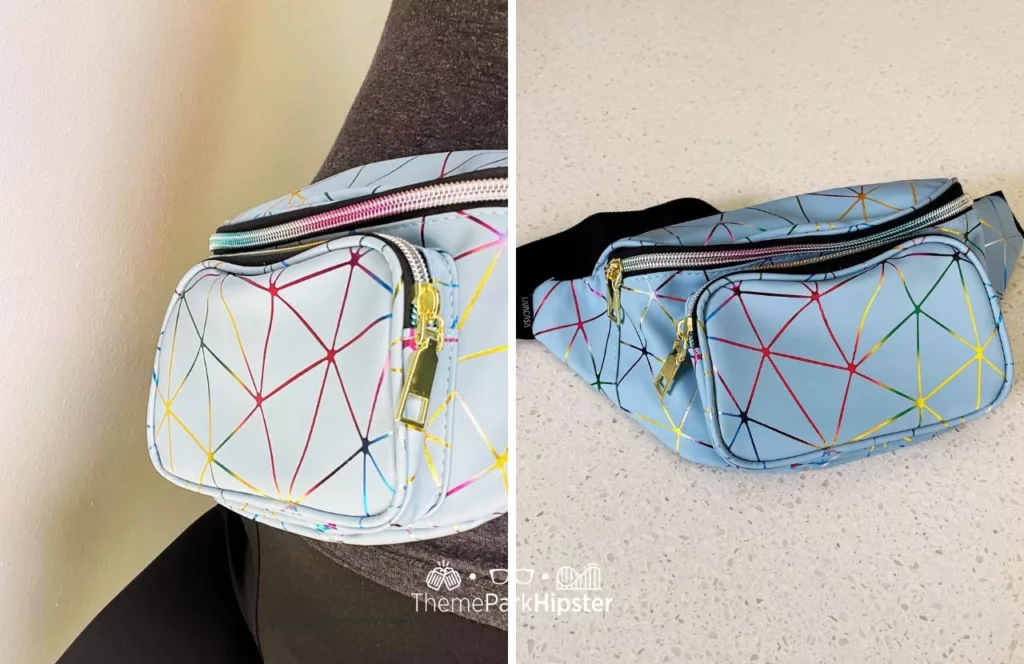 LIVACASA Holographic Epcot Hip Pack. One of the best fanny packs for Disney World