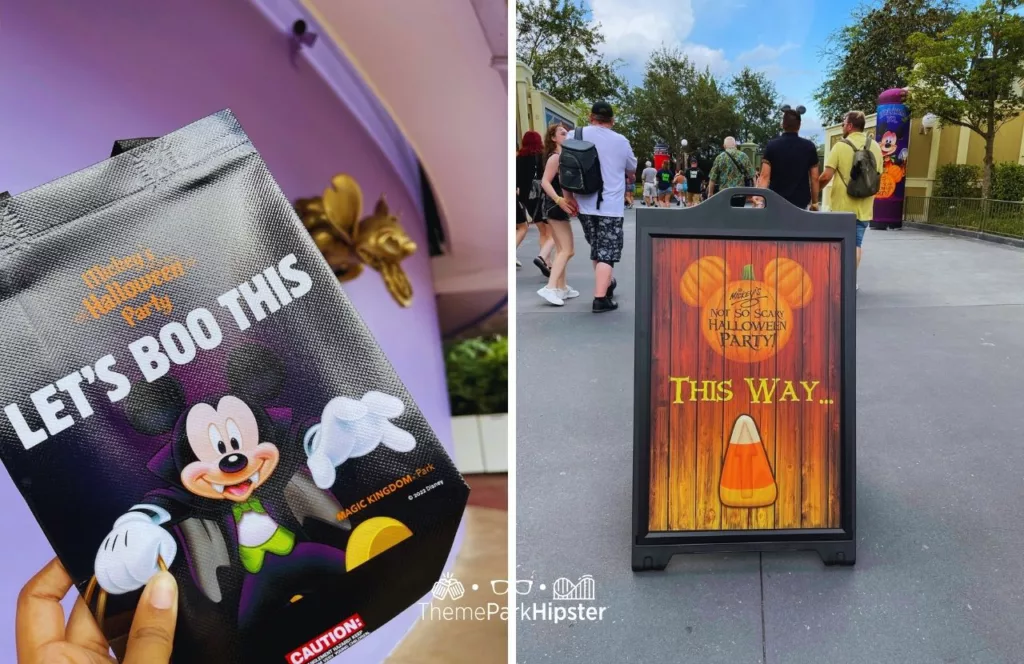 2023 Mickey's Not So Scary Halloween Party at Disney's Magic Kingdom Theme Park Let's Boo This Candy Bag for Trick or Treating