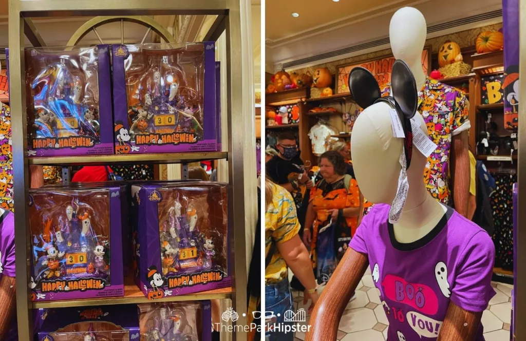 Mickey's Not So Scary Halloween Party at Disney's Magic Kingdom Theme Park Merchandise Button Shirt and Countdown Calendars