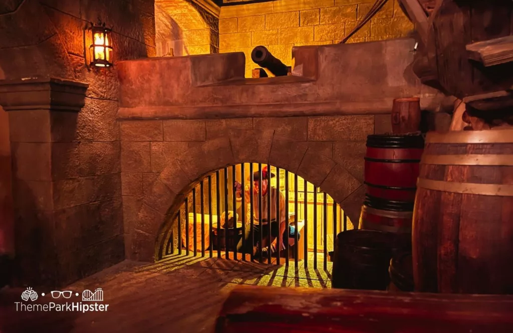 2023 Mickey's Not So Scary Halloween Party at Disney's Magic Kingdom Theme Park Pirates of the Caribbean ride queue with actors