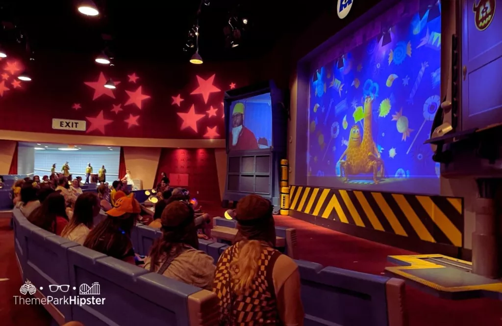 Mickey's Not So Scary Halloween Party at Disney's Magic Kingdom Theme Park Tomorrowland Monsters, Inc. Laugh Floor theater