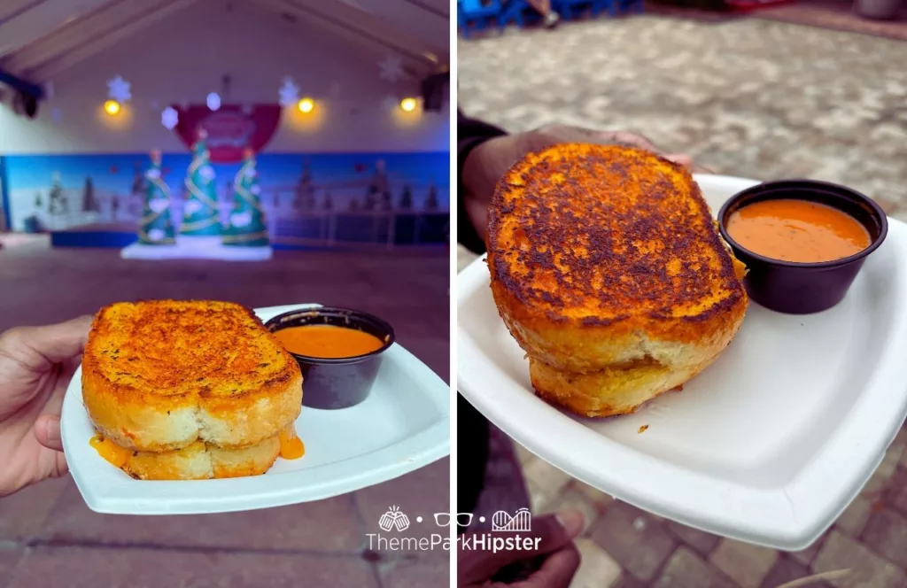 SeaWorld Orlando Christmas Celebration Grilled Cheese Sandwich.
