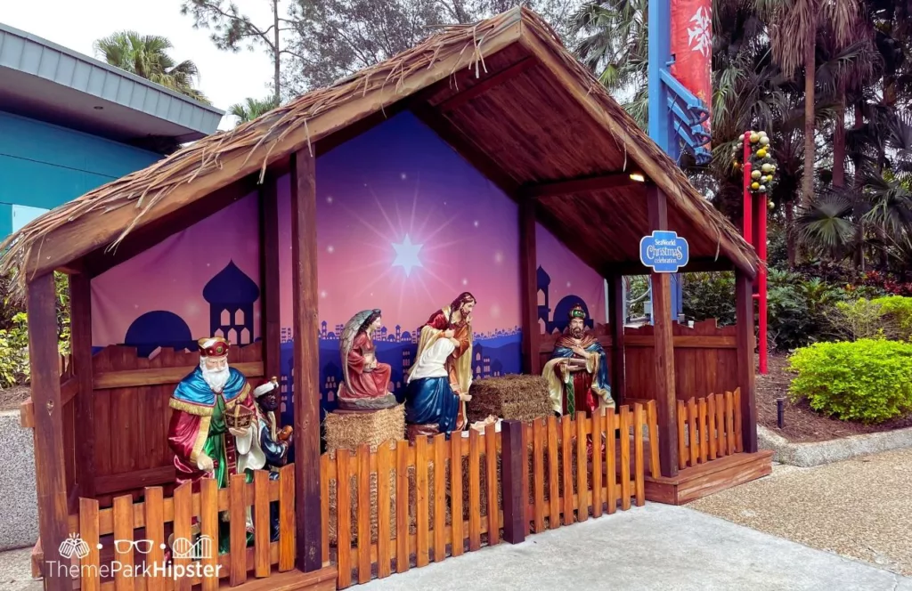 SeaWorld Orlando Christmas Celebration Nativity Scene. Keep reading to learn more about the Top Must-See Events at SeaWorld Orlando.