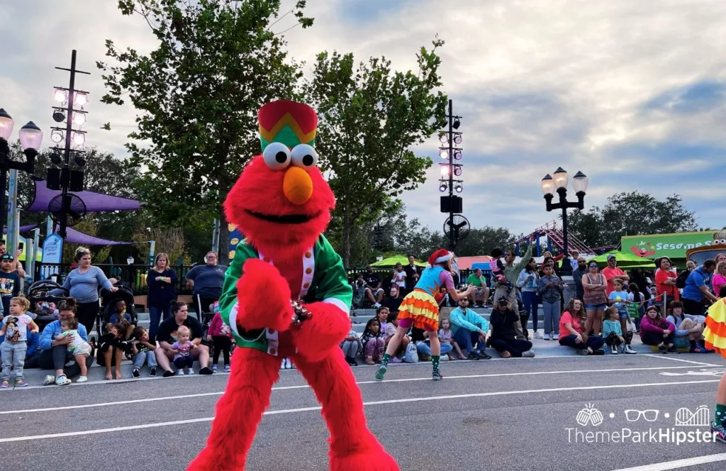 SeaWorld Orlando Resort Christmas Celebration Elmo in the Sesame Street Land Christmas Parade