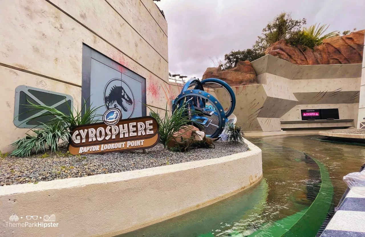 Universal Studios Hollywood Jurassic World Ride gyrosphere
