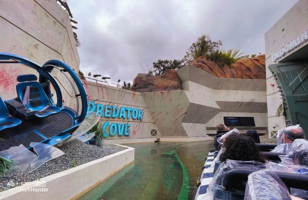 Universal Studios Hollywood Jurassic World Ride predator cove. Keep reading to get the full guide on which is better Universal Studios Hollywood vs Disneyland.