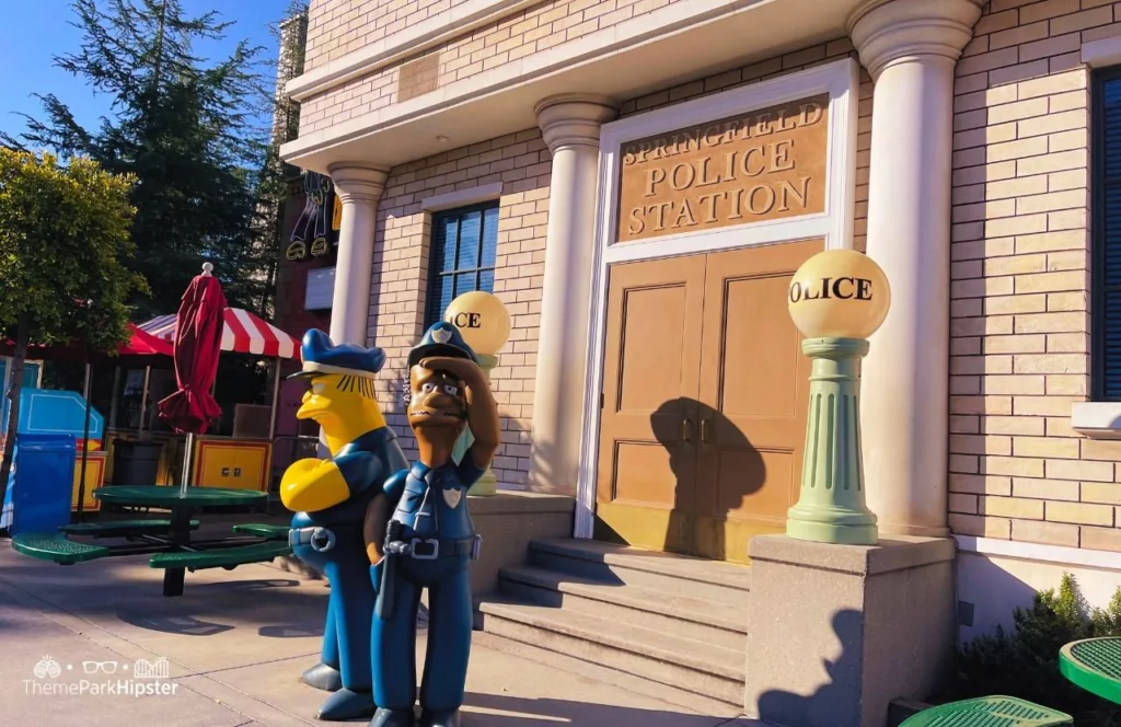 Universal Studios Hollywood Simpsons Land Springfield USA Police Station