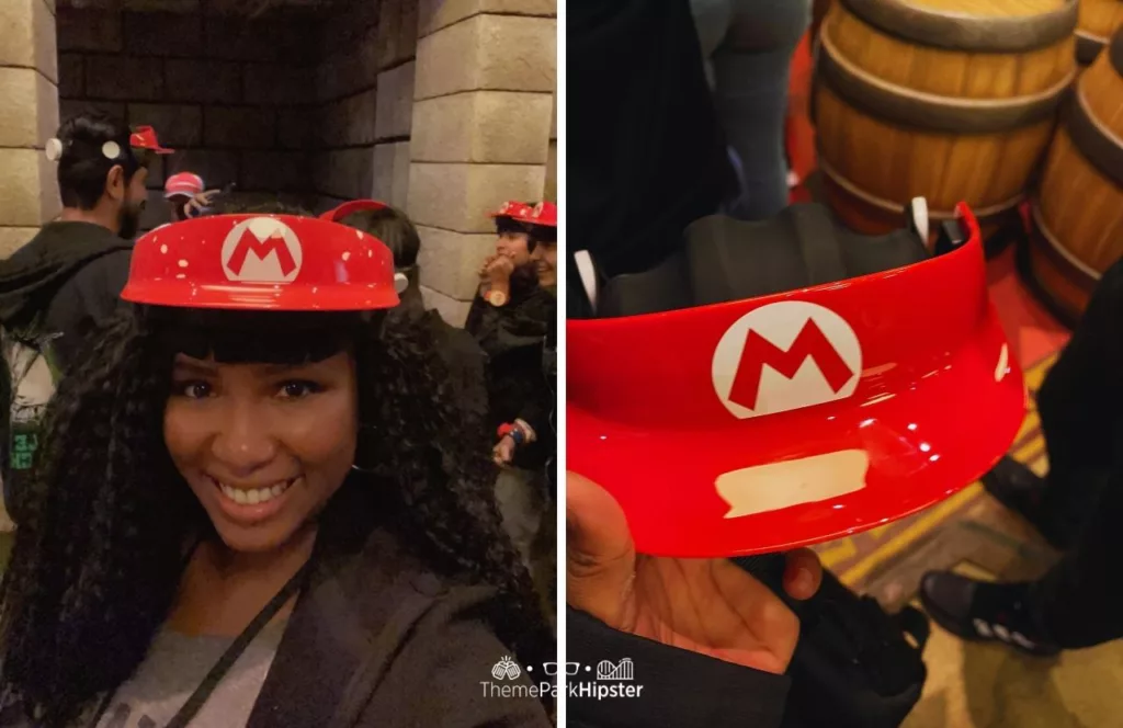 NikkyJ with VR hat atUniversal Studios Hollywood Super Nintendo World Mario Kart Bowsers Challenge Ride. Keep reading to find out more of the best Universal Studios Hollywood attractions for solo travelers.