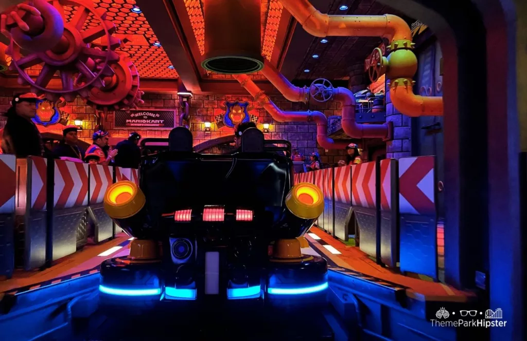 Universal Studios Hollywood Super Nintendo World Mario Kart Bowsers Challenge Ride vehicle