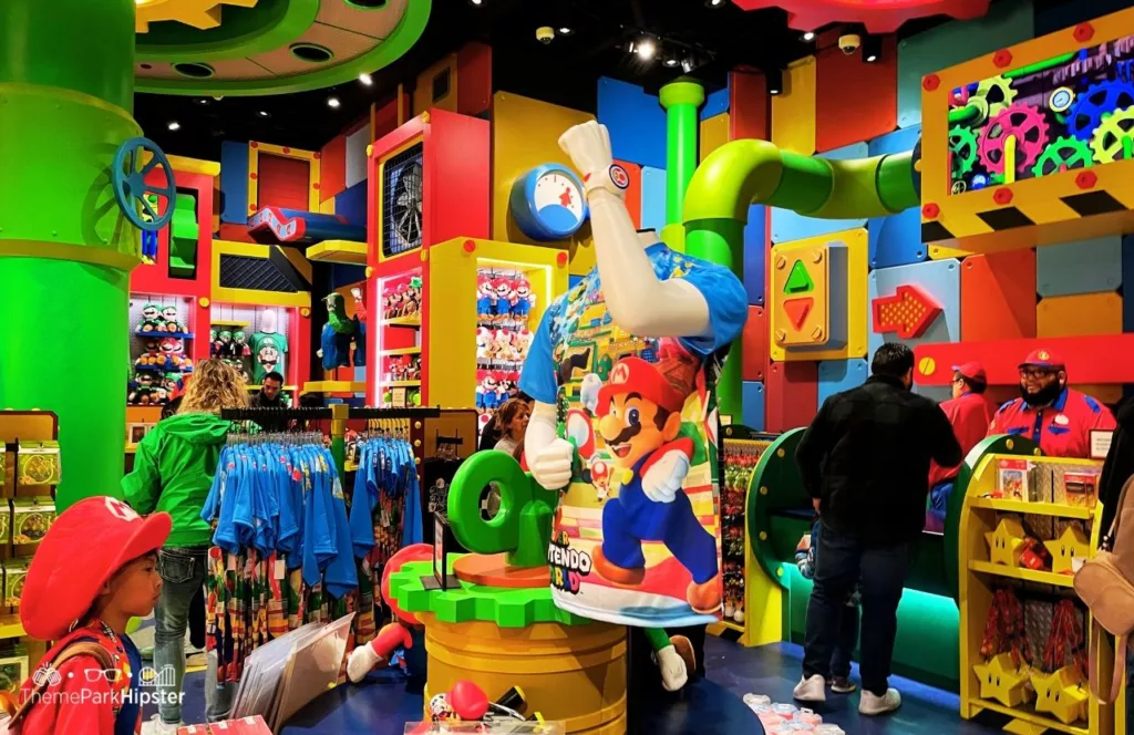 Universal Studios Hollywood Super Nintendo World Merchandise at 1 Up Store. Keep reading to get the best Universal Studios Hollywood Tips, Tricks and Secrets!