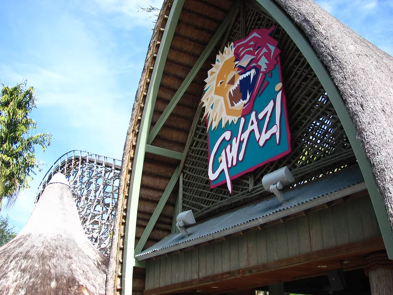 Busch Garden Tampa Gwazi Roller Coaster Entrance
