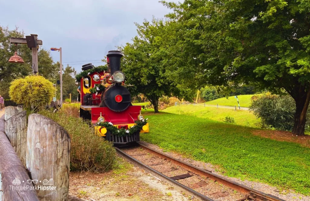 Busch Gardens Tampa Bay Christmas Town Holly Jolly Express Train. One of the best things to do at Busch Gardens Tampa for adults.