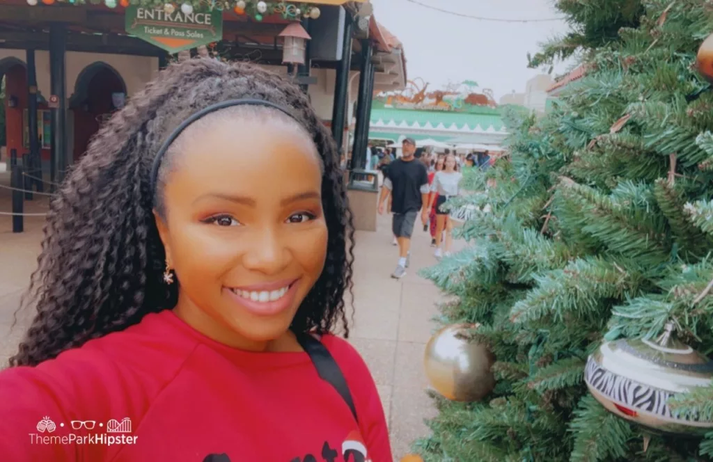 Busch Gardens Tampa Bay Christmas Town Tree with NikkyJ 