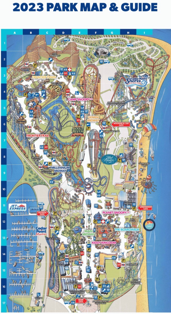 Cedar Point Map 2023 2024 PDF