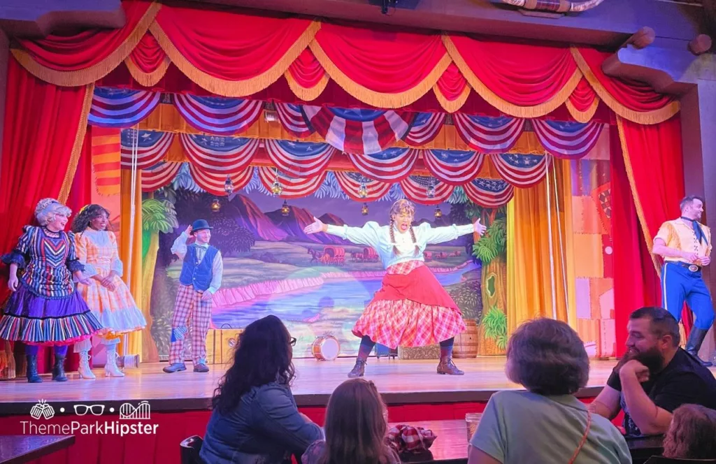 Disney Wilderness Lodge Resort Hoop Dee Doo Musical Revue performers on the stage