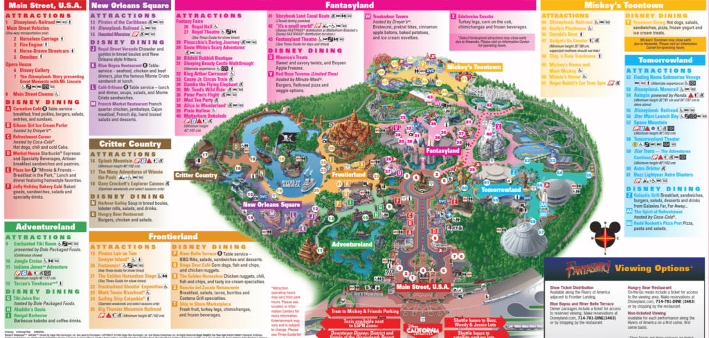 Disneyland Map 2023 PDF. Keep reading to get the full guide on which is better Disneyland vs Universal Studios Hollywood.