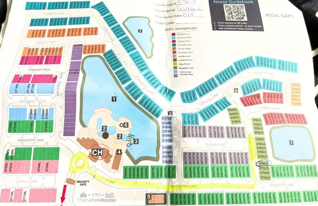 Regal Oaks Resort Map Near Disney World
