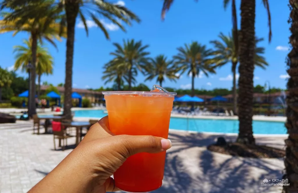 Regal Oaks Resort Near Disney World Vacation Home Pool Area Rum Runner Drink Cocktail