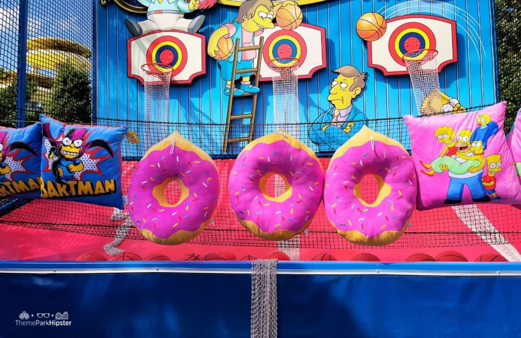 Universal Orlando Resort Big Pink Donut Toys in Simpsonland at Universal Studios Florida Carnival Games