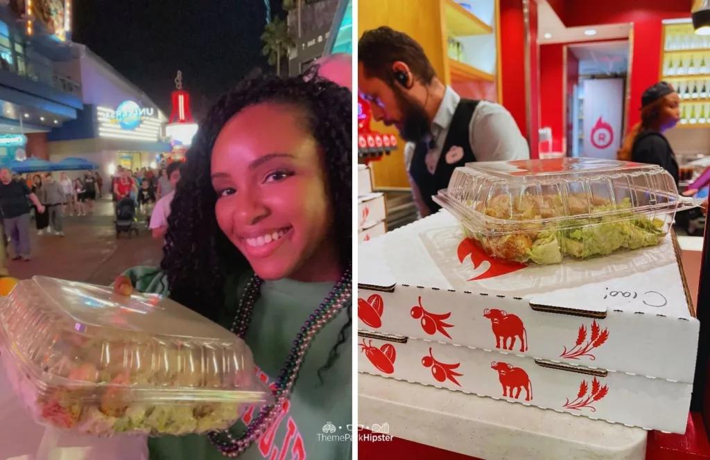 Universal Orlando Resort NikkyJ with Pizza at Red Oven in CityWalk