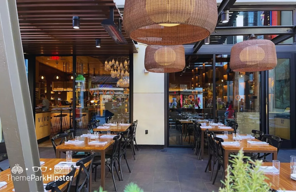 Universal Orlando Resort Vivo Italian Kitchen Restaurant in CityWalk outdoor area