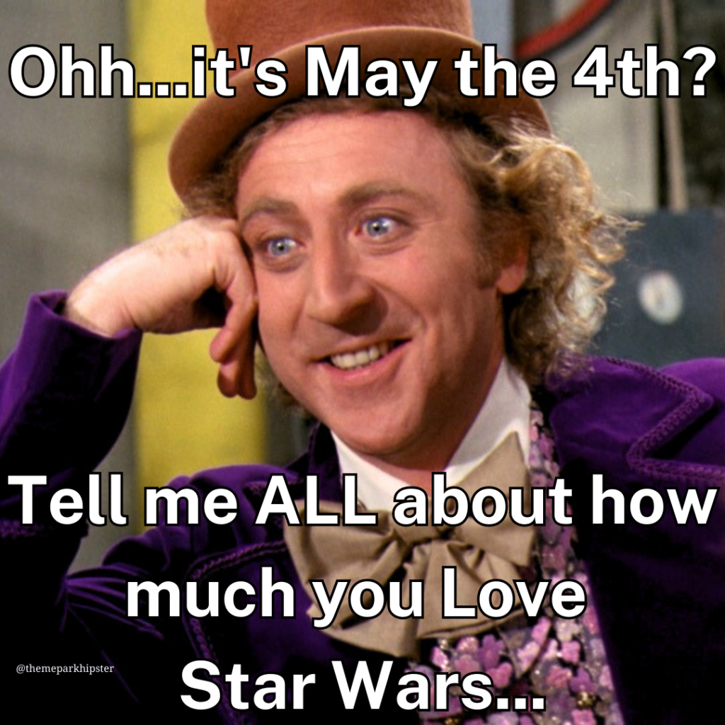 Tell me ALL about how much your Love Star Wars...