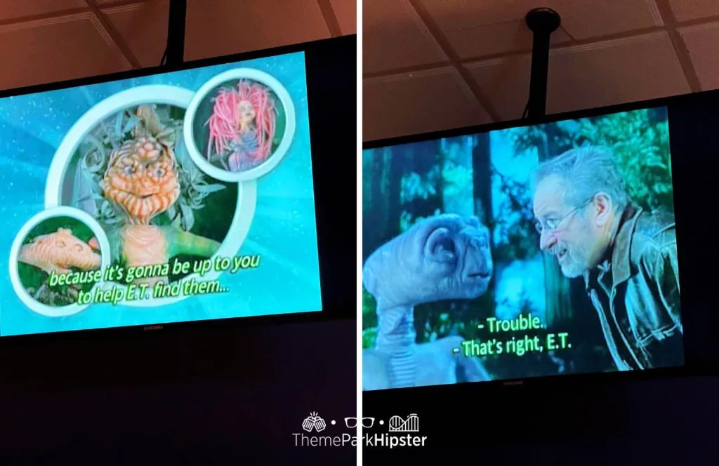 E.T. Adventure Ride at Universal Studios Florida Steven Spielberg during Preshow