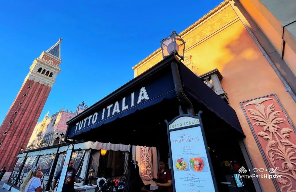 Epcot Italy Pavilion Tutto Italia and Tutto Gusto Restaurant Wine Cellar. One of the best Restaurants at Epcot. 