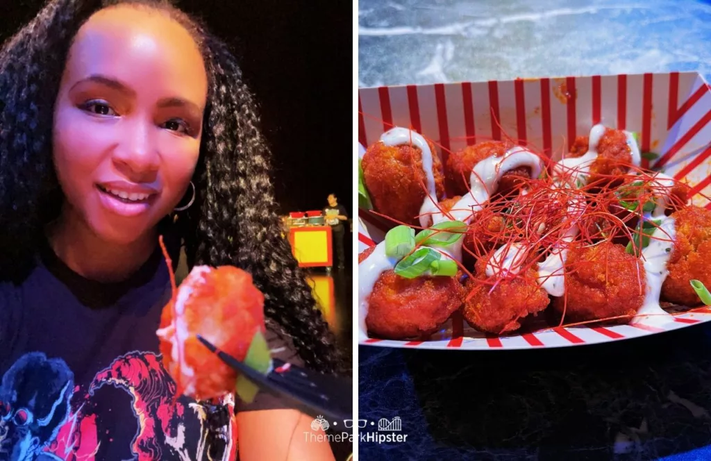 Universal Orlando Resort Halloween Horror Nights a Taste of Terror HHN Food Fried til The End Chicken for Chucky House with NikkyJ