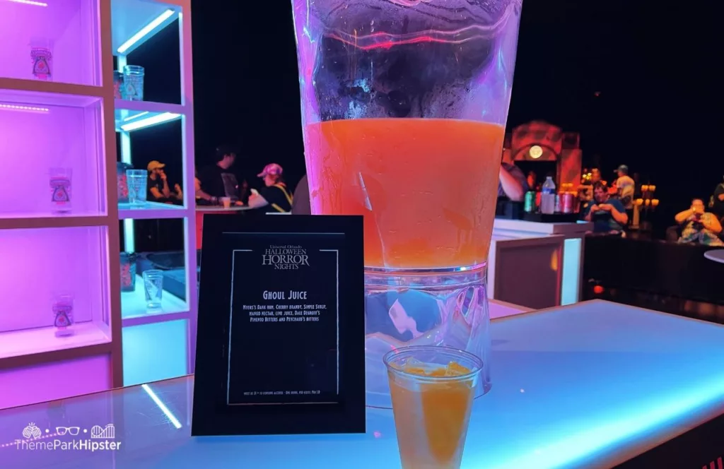 Universal Orlando Resort Halloween Horror Nights a Taste of Terror HHN Food Ghoul Juice