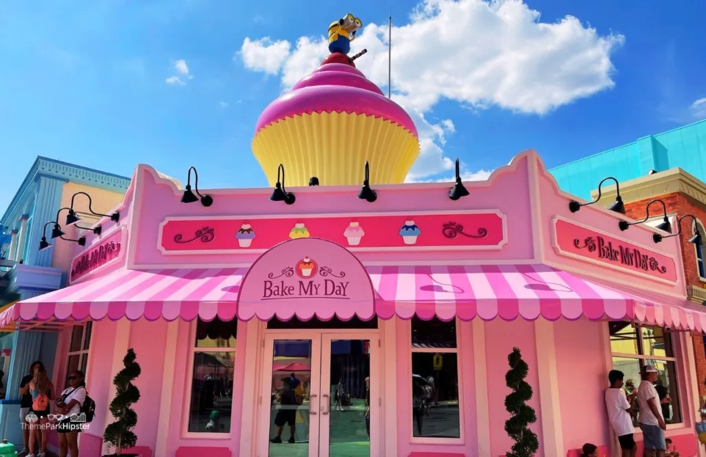 Universal Studios Florida Minion Land Bake My Day Store Entrance. Keep reading to learn all the best things to do on a Universal Studios solo trip. 