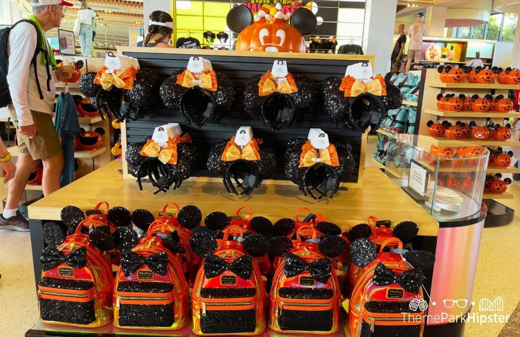 2023 Disney World Halloween Merchandise Loungefly Bag and Minnie Ears