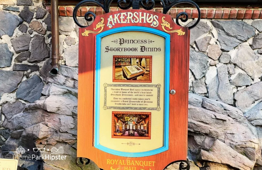 Epcot Food and Wine Festival at Disney Norway Pavilion Akershus Royal Banquet Hall Restaurant Princess Storybook Dining Menu