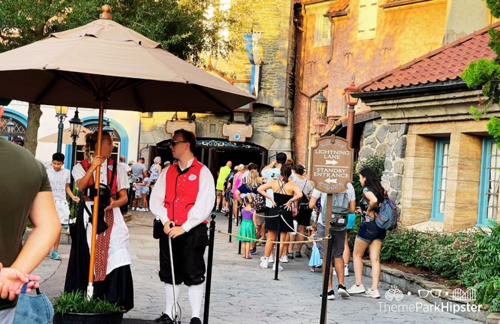 Epcot Food and Wine Festival at Disney Norway Pavilion Frozen Ever After Ride Genie Plus Lightning Land and Standby Entrance