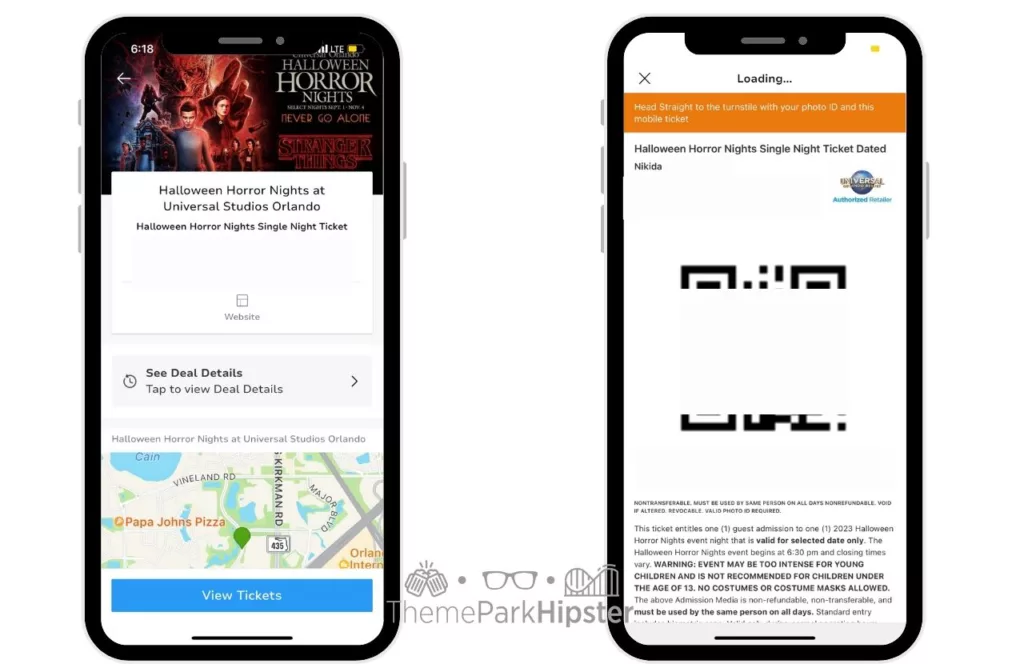 2023 Halloween Horror Nights HHN 32 Universal Studios Orlando Groupon App. One of the best places to find cheap HHN tickets.