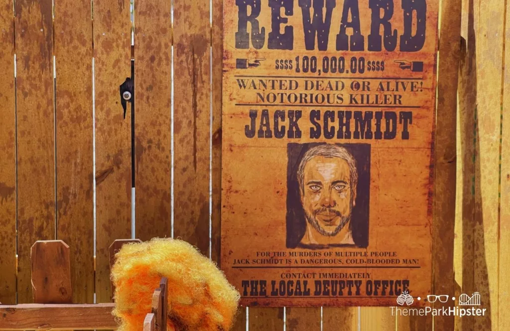 2023 Halloween Horror Nights Unmasking the Horror Tour Lights on at HHN 32 Universal Studios Florida Dr. Oddfellow's Circus Jack the Clown Reference with Jack Schmidt wanted poster