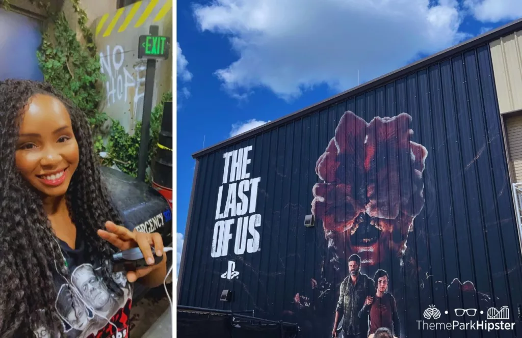 2023 Halloween Horror Nights Unmasking the Horror Tour Lights on at HHN 32 Universal Studios Florida The Last of Us House with NikkyJ