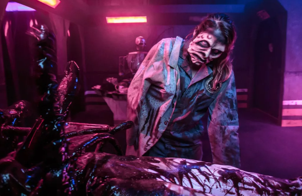 2023 Knott's Scary Farm at Knott's Berry Farm in California Dark Entities - Space Crew Member Haunted House