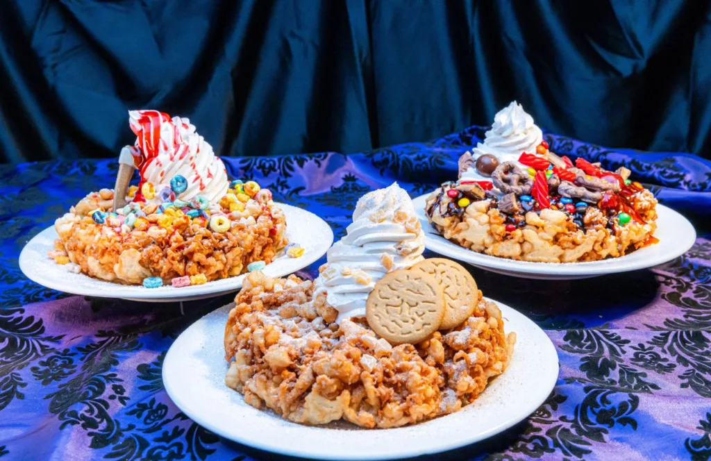 2023 Knott's Scary Farm at Knott's Berry Farm in California Food Funnel Cake