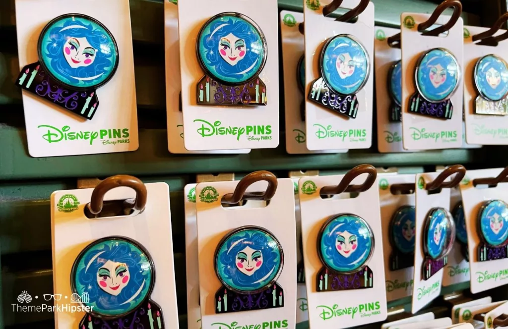 Disney Halloween Merchandise at Magic Kingdom Theme Park Madame Leota Haunted Mansion Pins