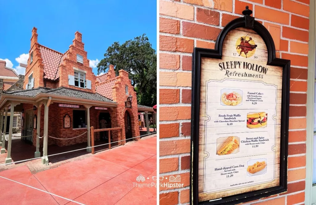 Disney Liberty Square Sleepy Hollow Restaurant at Magic Kingdom Theme Park. One of the best restaurants at Magic Kingdom.