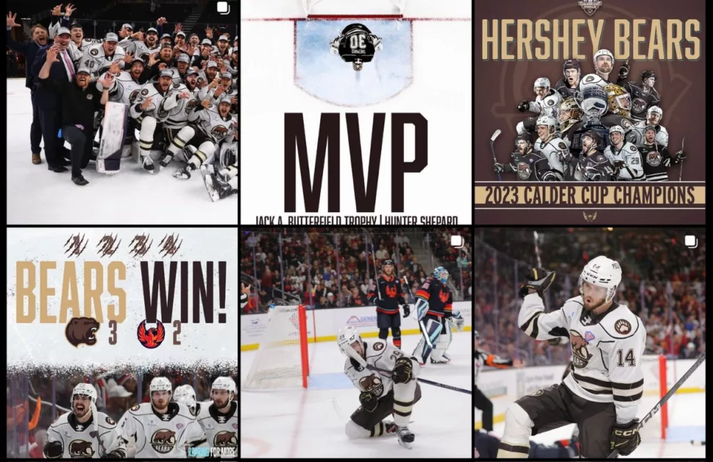 Hershey Bears Hockey Instagram at Giant Center. One of the best things to do in Hershey, Pennsylvania